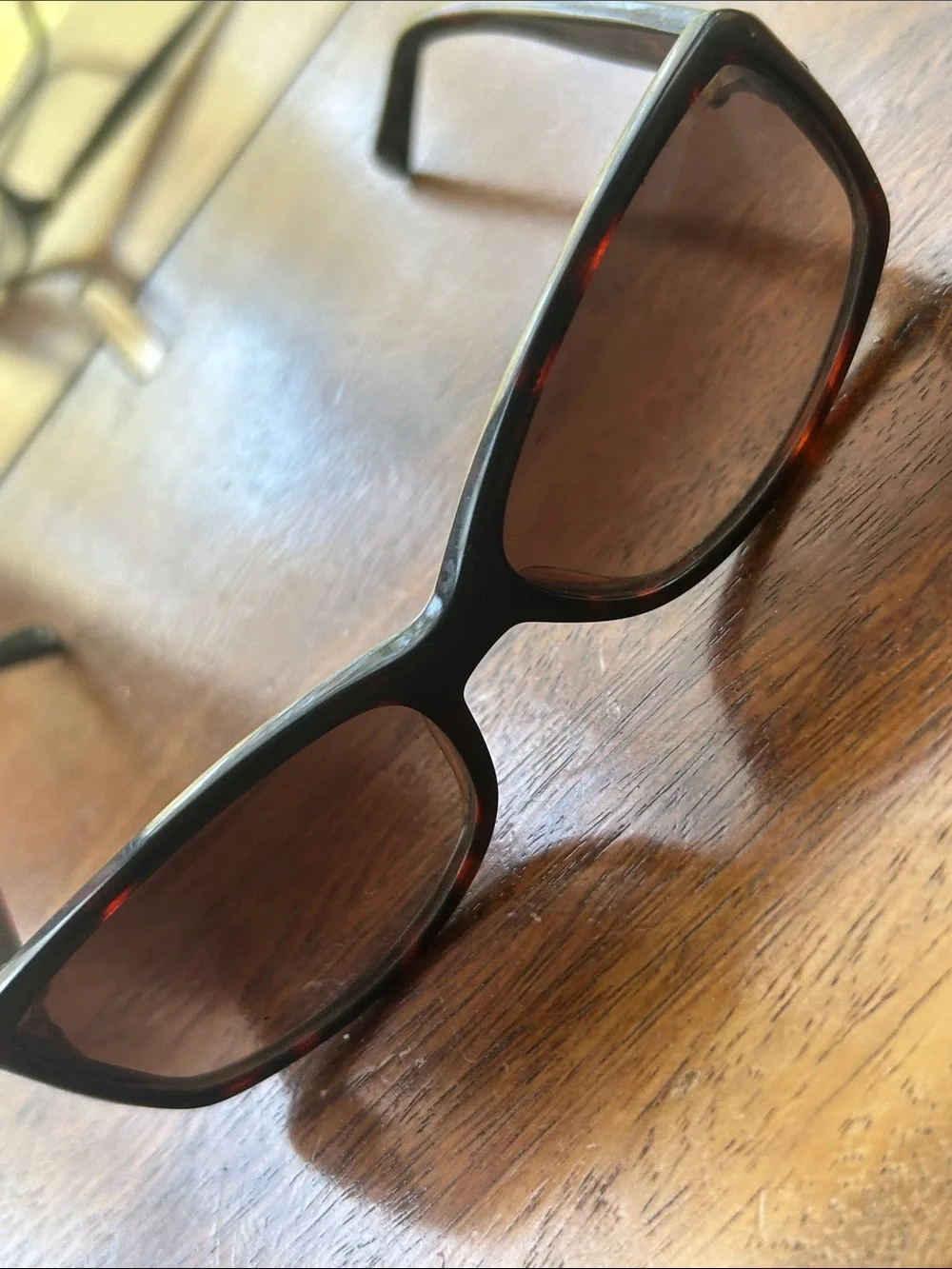 Coach Vintage Women's Dark Brown Rectangular Sunglasses